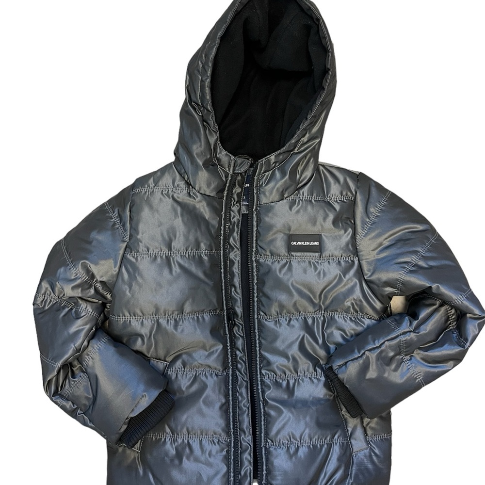 Boys Puffer Jacket Calvin Klein grey size 7